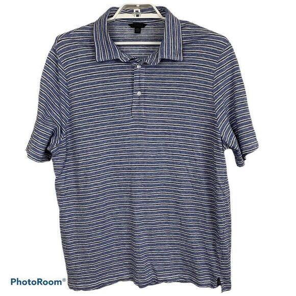 Saks‎ Fifth Avenue Size XXL Striped Polo Shirt - Picture 1 of 7